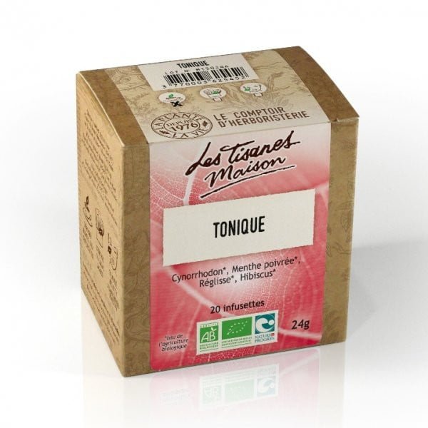 Tisane Tonique Bio Infusettes du Comptoir d'Herboristerie